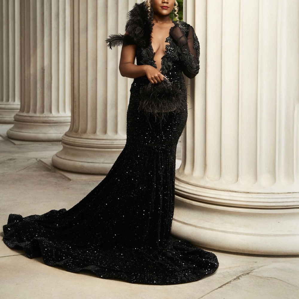 Elegant Black Prom or evening dress